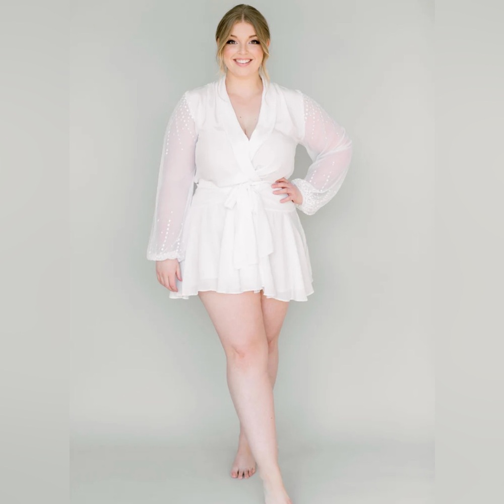 Robed with Love elegant white robe